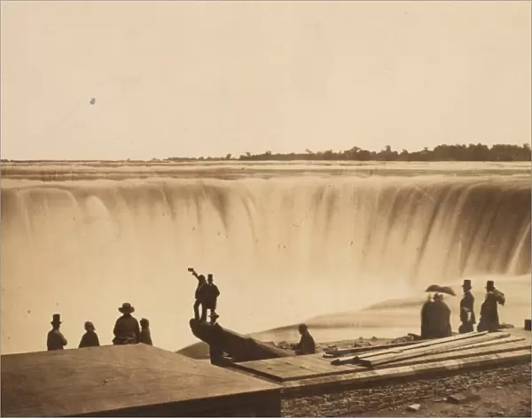 Niagara Falls ca 1855 Salted paper print glass negative