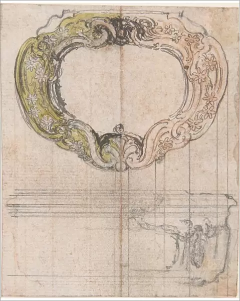 Design Cartouche-Shaped Gold Box 18th century