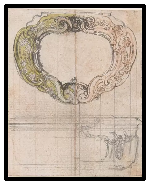 Design Cartouche-Shaped Gold Box 18th century