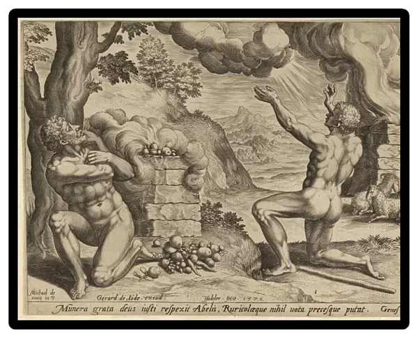 Drawings Prints, Print, sacrifice Abel, plate, 1, Story, Cain, Publisher, Artist