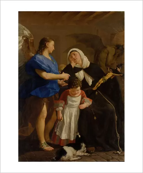 Saint Margaret Cortona ca 1758 Oil canvas 67 3  /  4 x 48 1  /  4