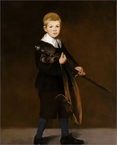 Boy Sword 1861 Oil canvas 51 5  /  8 x 36 3  /  4 131. 1 93. 4 cm