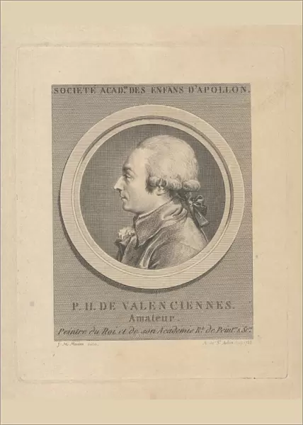 Portrait Pierre-Henri de Valenciennes 1788 Etching