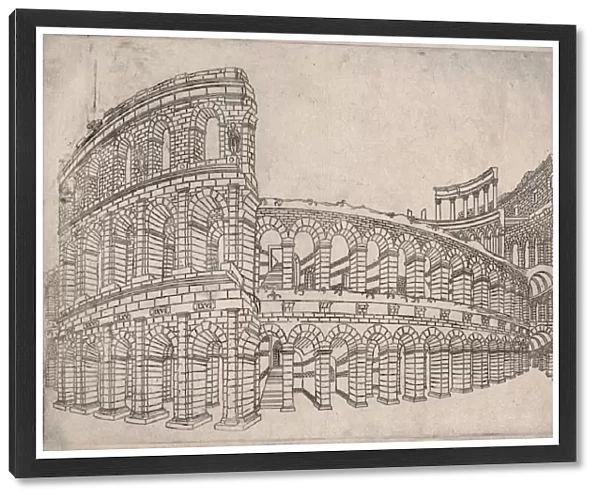 Drawings Prints, Theater Veronne, Arcs, et, monuments, antiques, second edition, Artist