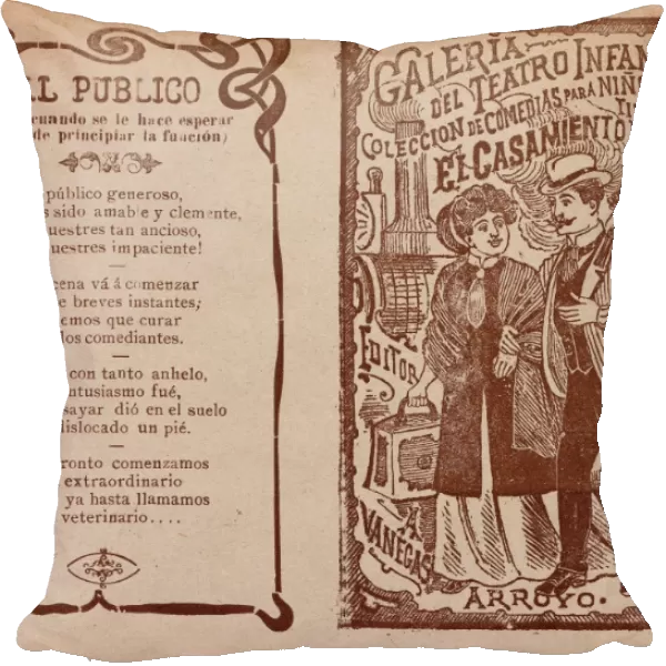 Cover, El Casamiento Fustrado, man, woman walking arm, arm, train, background