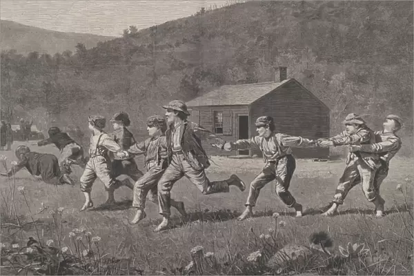 Snap Whip Drawn Winslow Homer Harper Weekly Vol