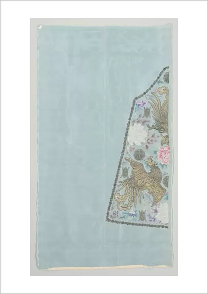 Uncut Robe Sleeve Panel 1890s China late 19th century