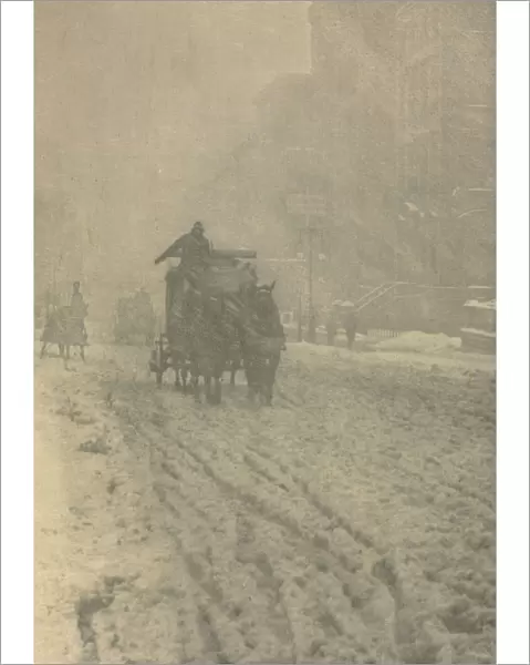 Camera Work Winter - Fifth Avenue 1892 Alfred Stieglitz