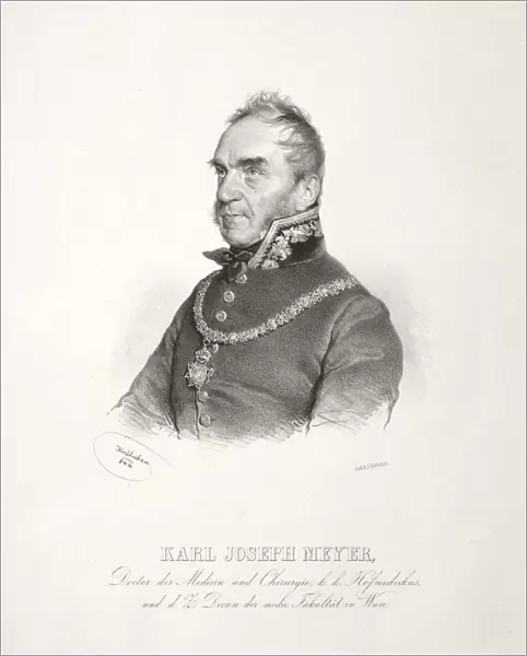 Portrait Dr Karl Joseph Meyer 1844 Joseph Kriehuber