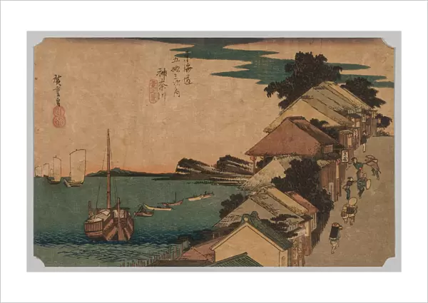 Kanagawa Inland Sea Top Street 1797-1858 Ando Hiroshige