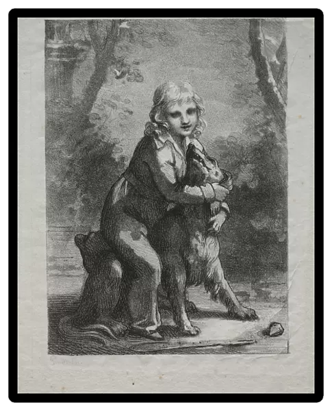 Boy Dog 1822 Pierre-Paul Prud hon French 1758-1823