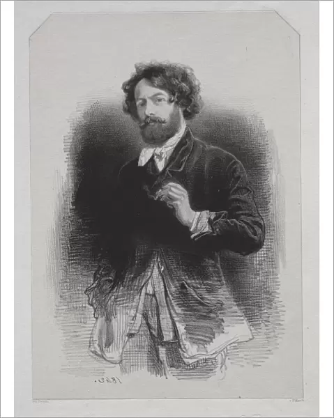 Self-Portrait 1842 Paul Gavarni French 1804-1866