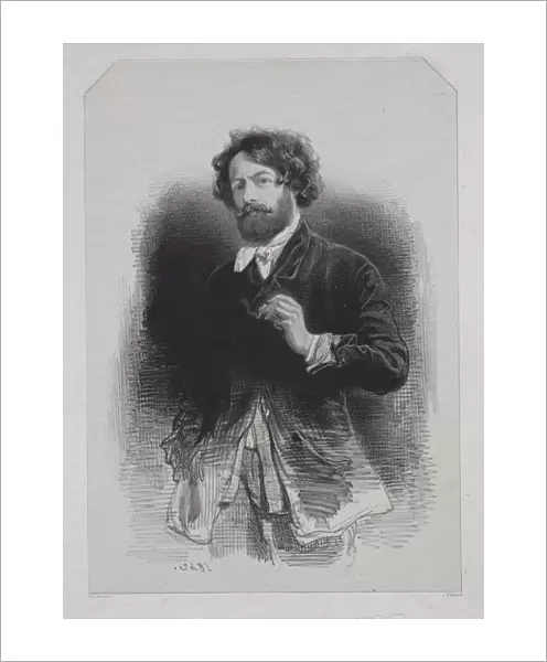 Self-Portrait 1842 Paul Gavarni French 1804-1866