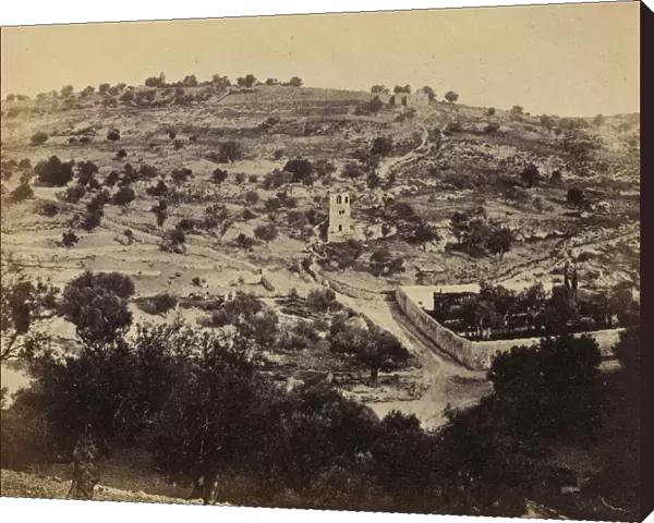 Jerusalem View Mount Olives Showing Garden Gethsemane