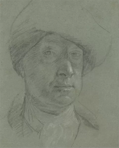 Self-Portrait Wearing Cloth Hat Jonathan Richardson