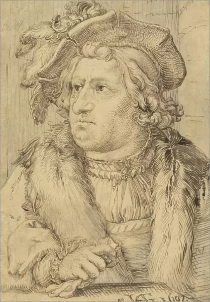 Portrait Man Hendrick Goltzius Dutch 1558 1617