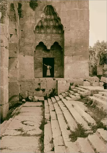 Baalbek Arabian stalactite portal 1900 Lebanon