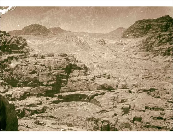 Petra amphitheater 1898 Jordan Extinct city