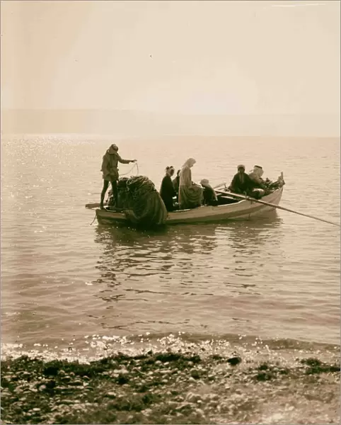 Sea Galilee fishermen toiling nets Fishing boats