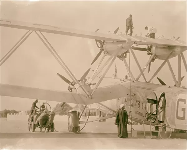 Sudan Khartoum Plane landed refuelling 1936