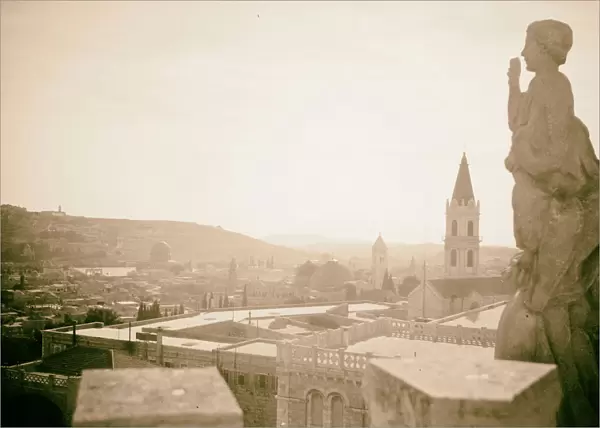 View Jerusalem roof Notre Dame de France 1934