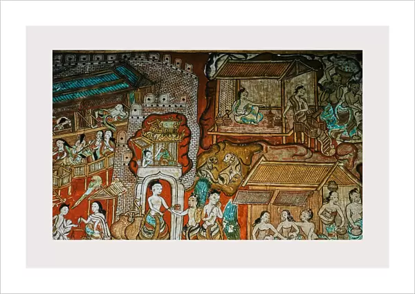 Myanmar Burma Pagan Ananda Temple Monastery frescoes