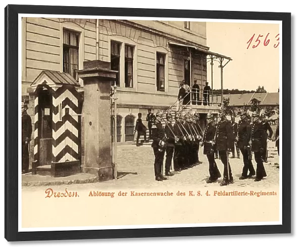 Changing Guard 4. Koniglich Sachsisches Feldartillerie-Regiment Nr. 48