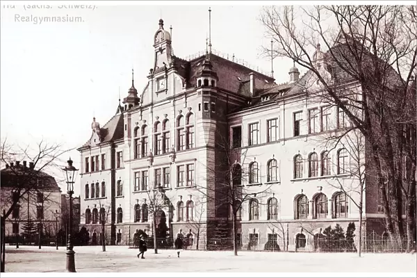 Lessingschule Pirna 1914 Landkreis Sachsische Schweiz-Osterzgebirge