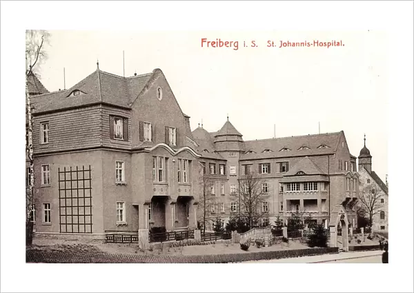 Hospitals Saxony Buildings Freiberg Sachsen 1911