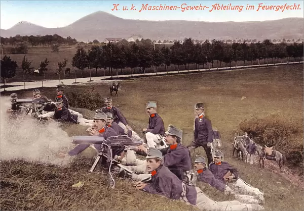 Austro-Hungarian Army Schwarzlose MG weapons