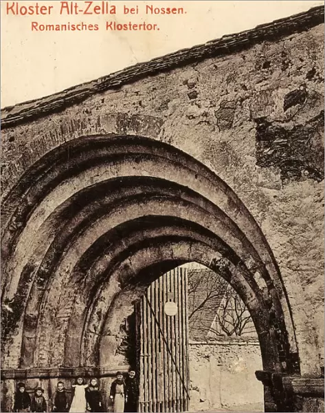 Romanisches Portal Altzella 1910 Landkreis MeiBen
