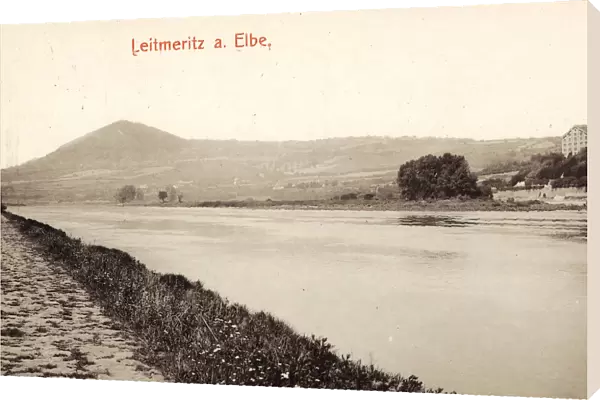 Elbe Litoměrice 1910 Usti nad Labem Region