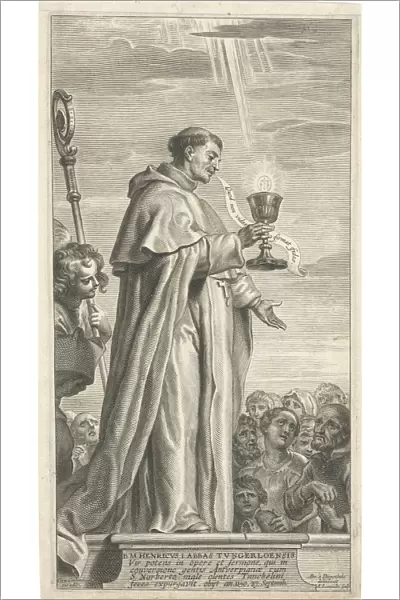 Hendrik I abbot Tongerlo stands chalice hands