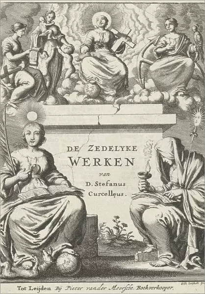 Godliness surrounded three divine virtues Title page