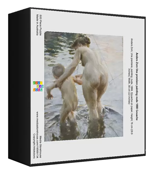 Anders Zorn Une premiere painting nude 1888 Gouache