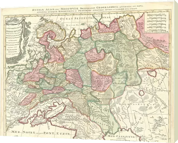 Map Nicolas Sanson 1600-1667 Petrus Schenk 1660-1718  /  9
