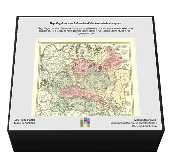 Map Magni ducatus Lithuaniae divisa tam palatinatus quam
