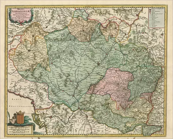 Map Regni Arragoniae tpus ovissimus Frederick de Wit