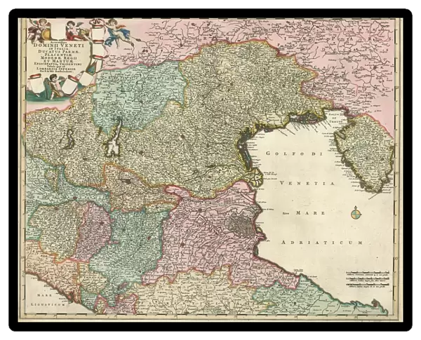 Map Accuratissima dominii Veneti Italia ducatus Parmae
