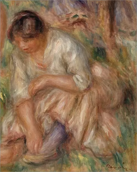 Pierre-Auguste Renoir Bathing Group 1916 Oil