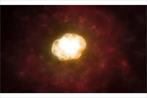 Artists concept of a Hypergiant Star