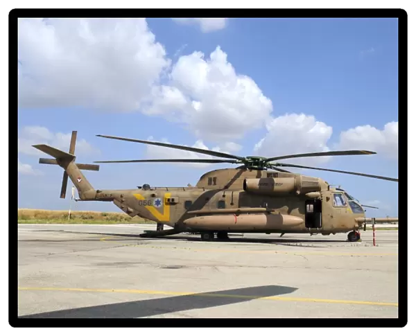 Israeli Air Force CH-53 Yasur 2025 helicopter at Tel Nof Air Base, Israel