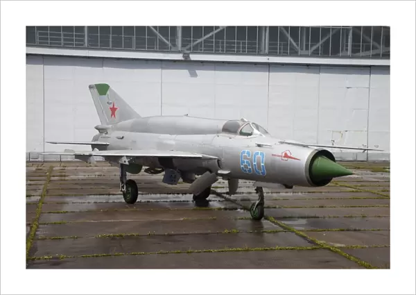 A Russian MiG-21SMT fighter plane