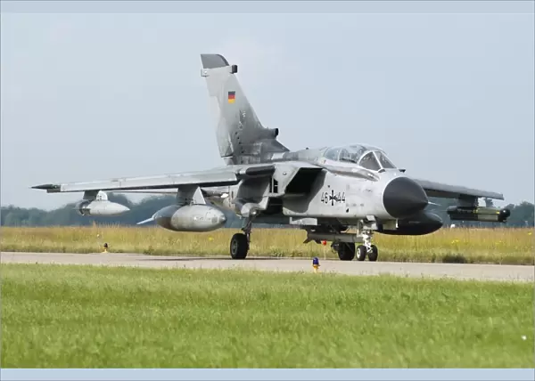 Tornado ECR of the German Air Force taxiing at Lechfeld Air Base