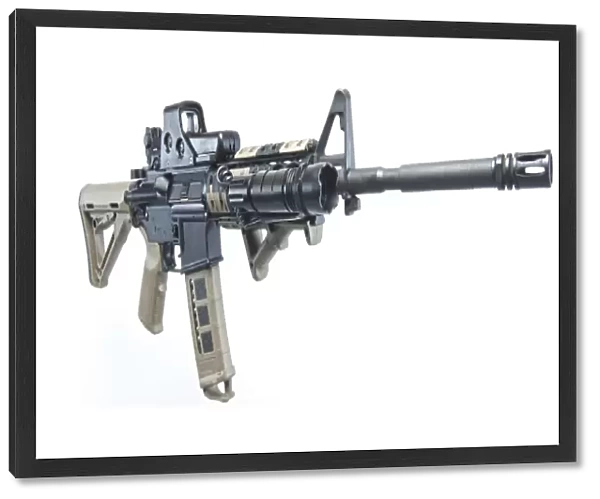 Rock River Arms AR-15 rifle equipped with combat light