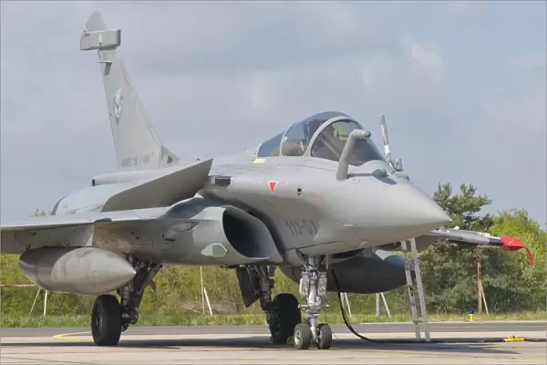 A French Air Force Rafale jet during Exercise Green Shield