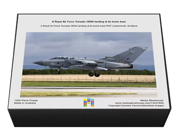 A Royal Air Force Tornado GR4A landing at its home base