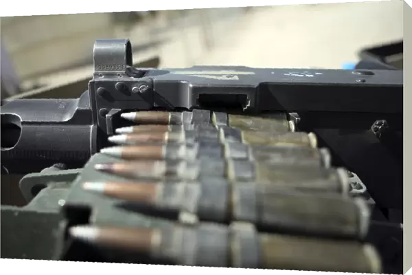 Fifty-caliber machine gun rounds