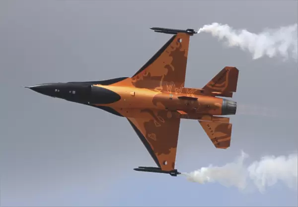 Dutch Air Force F-16A during a flight demonstration