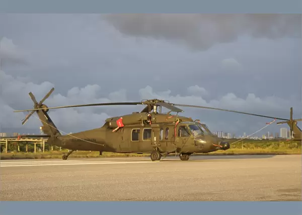 Brazilian Air Force UH-60 helicopter at Natal Air Force Base, Brazil